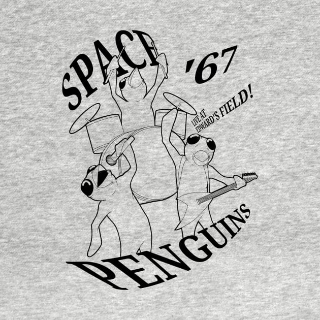 Space Penguins '67 Black by PulpAfflictionArt79